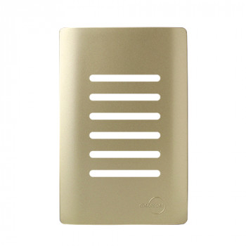 Placa p/ 6 Interruptores (especial) 4x2 - Novara Dourado